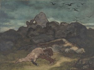 मृत घोड़े, 1810-75। द्वारा एंटोनी लुइस बेरी