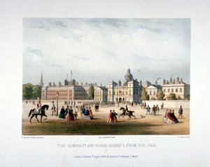 एडमिरल्टी और हॉर्स गार्ड्स, व्हाइटहॉल, वेस्टमिंस्टर, लंदन, 1854