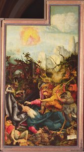 सेंट एंथोनी का प्रलोभन, इसेनहिम अल्टारपीस से, c.1512-16