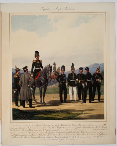 1867 में रूसी इंपीरियल ग्रेनेडियर कोर की पैदल सेना द्वारा कार्ल करलोविच पिरात्स्की